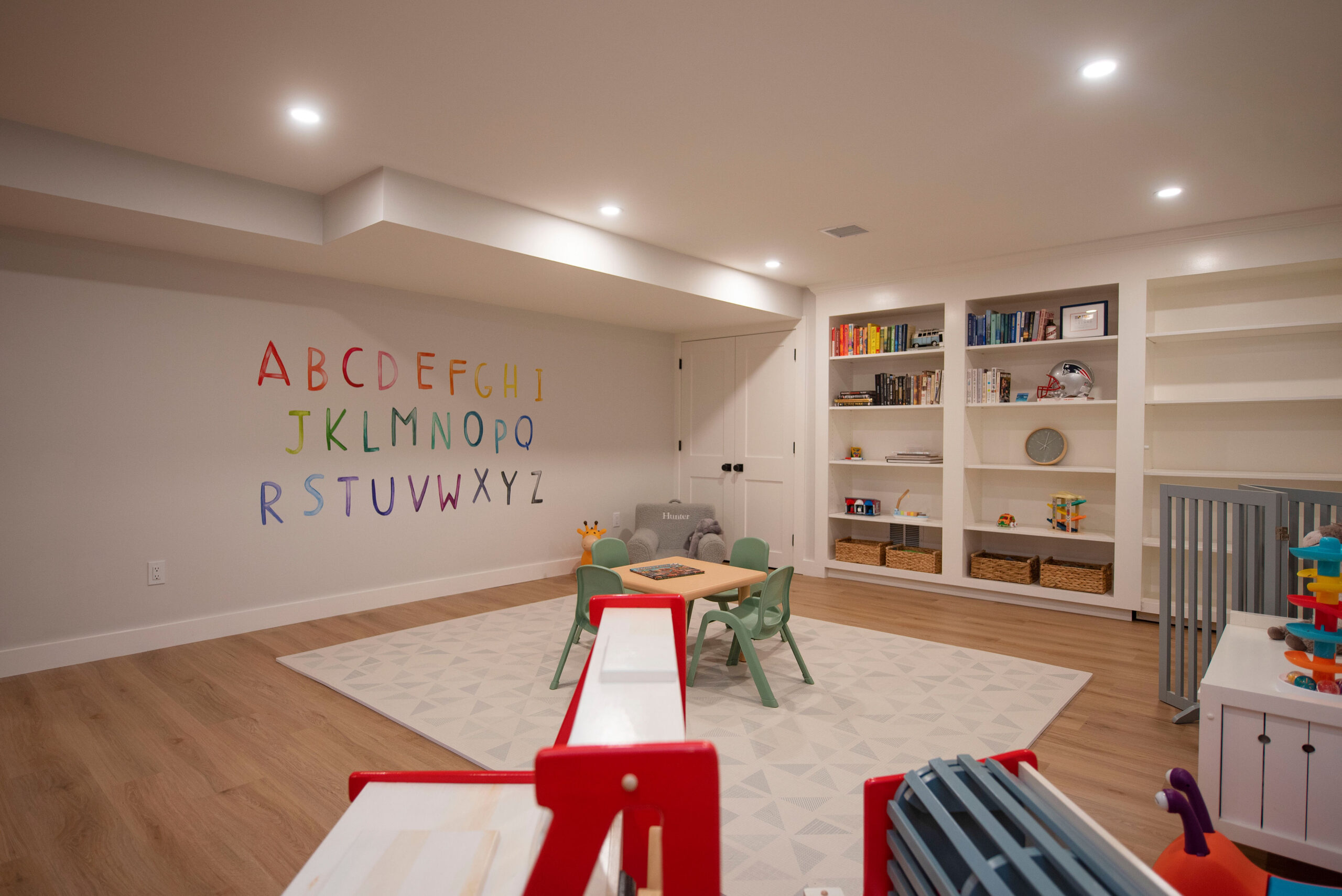 Kids play area in basement